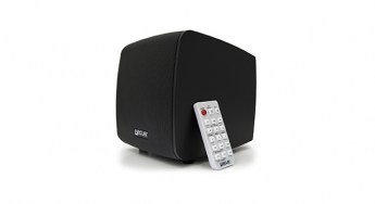 Ecler eMOTUS5PBBK Outdoor Loudspeaker Cabinet + Controller Persp
